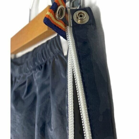 K Way Women's Vintage Retro Navy High Rise Windbreaker Side Zip Pants US 6 - Picture 4 of 9